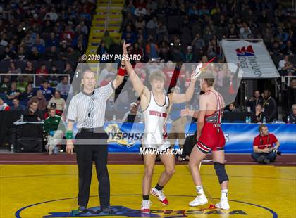 Thumbnail 1 in NYSPHSAA D1 Wrestling Championships (Finals 132 - 160 lbs) photogallery.