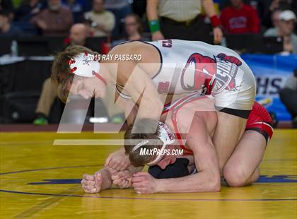 Thumbnail 1 in NYSPHSAA D1 Wrestling Championships (Finals 132 - 160 lbs) photogallery.