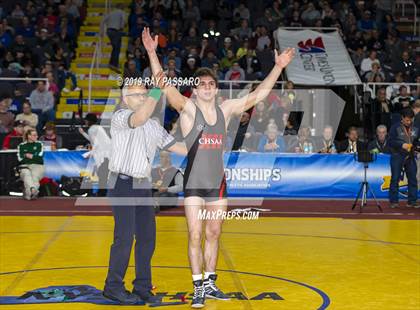 Thumbnail 1 in NYSPHSAA D1 Wrestling Championships (Finals 132 - 160 lbs) photogallery.