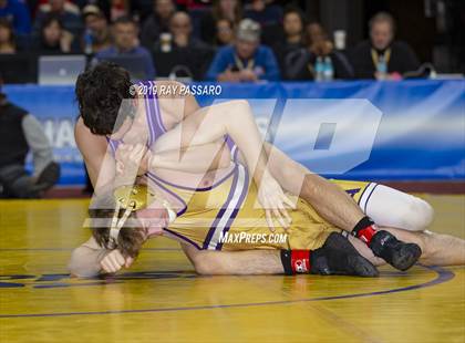 Thumbnail 3 in NYSPHSAA D1 Wrestling Championships (Finals 132 - 160 lbs) photogallery.