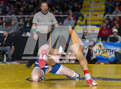 Thumbnail 3 in NYSPHSAA D1 Wrestling Championships (Finals 132 - 160 lbs) photogallery.