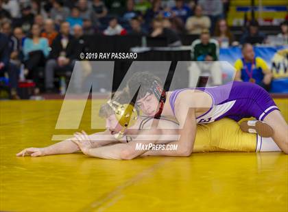 Thumbnail 3 in NYSPHSAA D1 Wrestling Championships (Finals 132 - 160 lbs) photogallery.