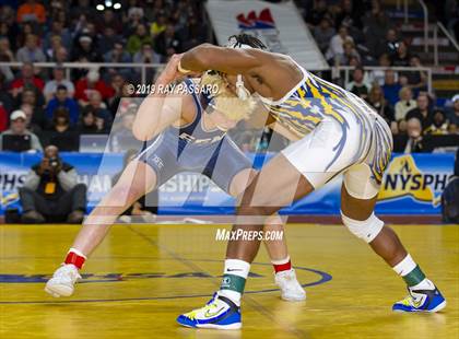 Thumbnail 2 in NYSPHSAA D1 Wrestling Championships (Finals 132 - 160 lbs) photogallery.
