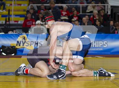 Thumbnail 1 in NYSPHSAA D1 Wrestling Championships (Finals 132 - 160 lbs) photogallery.
