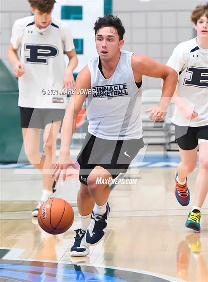 Thumbnail 2 in Pinnacle vs. Gilbert - Section 7 Basketball Tournament photogallery.