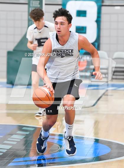 Thumbnail 3 in Pinnacle vs. Gilbert - Section 7 Basketball Tournament photogallery.