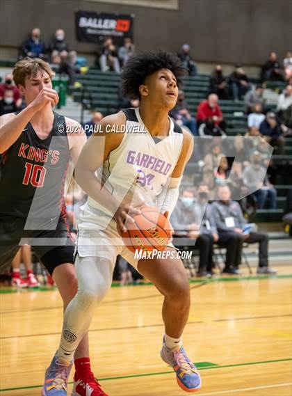 Thumbnail 1 in Garfield vs King's (Hardwood Invite 1st Round) photogallery.