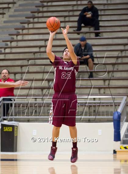 Thumbnail 1 in St. Anthony vs. Highlands (SAISD Tournament) photogallery.
