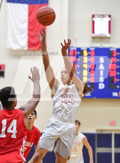 Thumbnail 2 in Antonian Prep vs Belton (SAISD Basketball Tournament) photogallery.