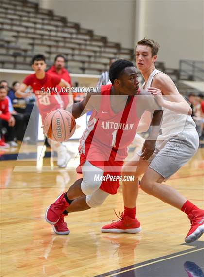 Thumbnail 1 in Antonian Prep vs Belton (SAISD Basketball Tournament) photogallery.