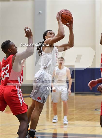 Thumbnail 3 in Antonian Prep vs Belton (SAISD Basketball Tournament) photogallery.