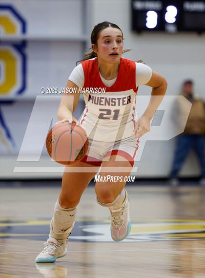Thumbnail 1 in  Muenster vs Nocona (UIL Basketball 2A Regional Final) photogallery.