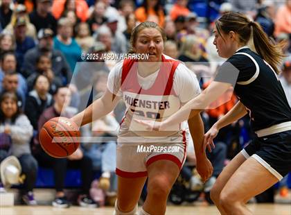 Thumbnail 3 in  Muenster vs Nocona (UIL Basketball 2A Regional Final) photogallery.