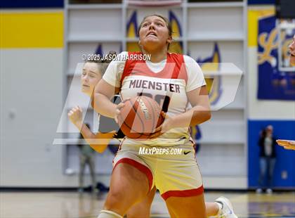 Thumbnail 1 in  Muenster vs Nocona (UIL Basketball 2A Regional Final) photogallery.