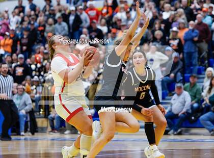 Thumbnail 3 in  Muenster vs Nocona (UIL Basketball 2A Regional Final) photogallery.