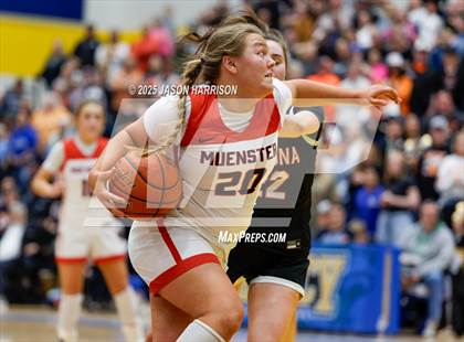 Thumbnail 1 in  Muenster vs Nocona (UIL Basketball 2A Regional Final) photogallery.