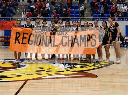 Thumbnail 1 in  Muenster vs Nocona (UIL Basketball 2A Regional Final) photogallery.