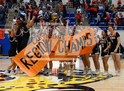 Thumbnail 2 in  Muenster vs Nocona (UIL Basketball 2A Regional Final) photogallery.