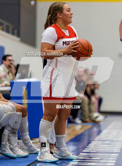 Thumbnail 2 in  Muenster vs Nocona (UIL Basketball 2A Regional Final) photogallery.