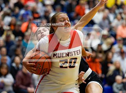Thumbnail 2 in  Muenster vs Nocona (UIL Basketball 2A Regional Final) photogallery.