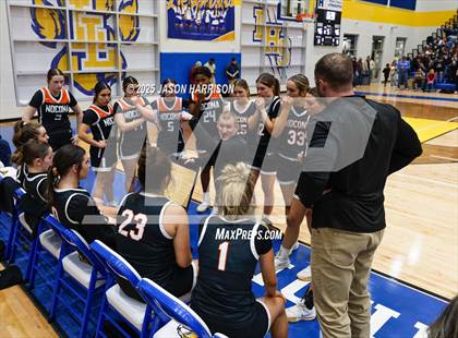 Thumbnail 1 in  Muenster vs Nocona (UIL Basketball 2A Regional Final) photogallery.