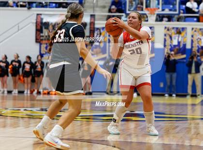 Thumbnail 2 in  Muenster vs Nocona (UIL Basketball 2A Regional Final) photogallery.