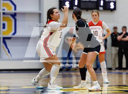 Thumbnail 1 in  Muenster vs Nocona (UIL Basketball 2A Regional Final) photogallery.