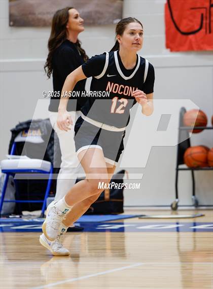 Thumbnail 2 in  Muenster vs Nocona (UIL Basketball 2A Regional Final) photogallery.