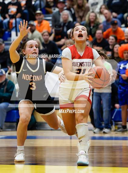 Thumbnail 2 in  Muenster vs Nocona (UIL Basketball 2A Regional Final) photogallery.
