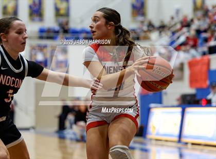 Thumbnail 3 in  Muenster vs Nocona (UIL Basketball 2A Regional Final) photogallery.