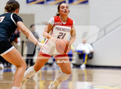 Thumbnail 1 in  Muenster vs Nocona (UIL Basketball 2A Regional Final) photogallery.