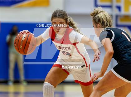Thumbnail 2 in  Muenster vs Nocona (UIL Basketball 2A Regional Final) photogallery.