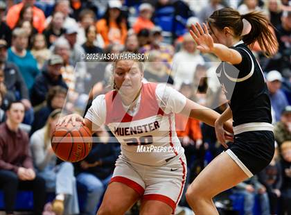 Thumbnail 2 in  Muenster vs Nocona (UIL Basketball 2A Regional Final) photogallery.