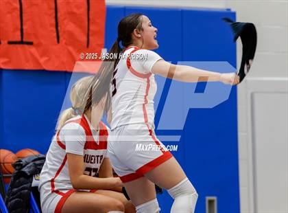 Thumbnail 2 in  Muenster vs Nocona (UIL Basketball 2A Regional Final) photogallery.