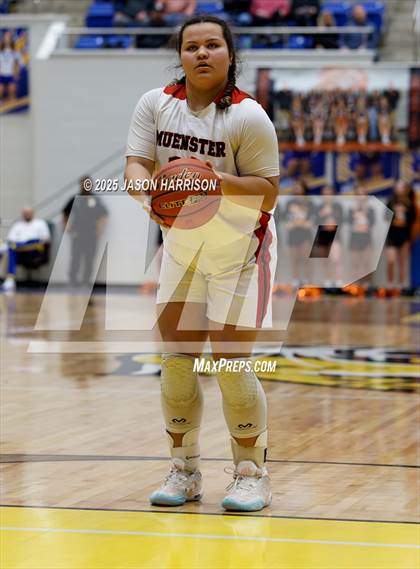 Thumbnail 1 in  Muenster vs Nocona (UIL Basketball 2A Regional Final) photogallery.