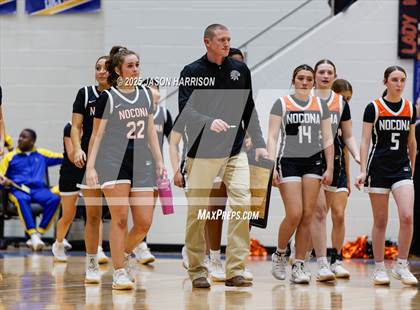 Thumbnail 2 in  Muenster vs Nocona (UIL Basketball 2A Regional Final) photogallery.