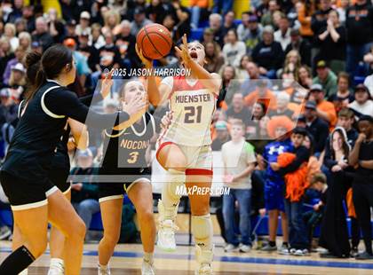 Thumbnail 3 in  Muenster vs Nocona (UIL Basketball 2A Regional Final) photogallery.