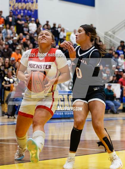Thumbnail 1 in  Muenster vs Nocona (UIL Basketball 2A Regional Final) photogallery.