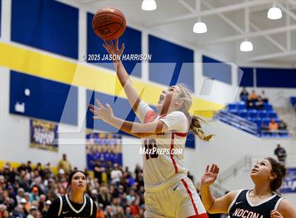 Thumbnail 2 in  Muenster vs Nocona (UIL Basketball 2A Regional Final) photogallery.