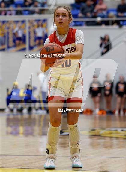 Thumbnail 1 in  Muenster vs Nocona (UIL Basketball 2A Regional Final) photogallery.