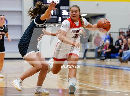 Thumbnail 3 in  Muenster vs Nocona (UIL Basketball 2A Regional Final) photogallery.