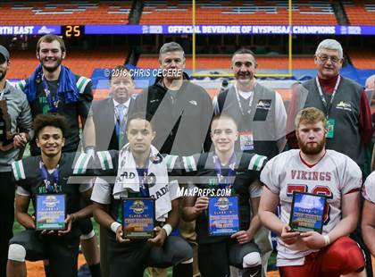 Thumbnail 1 in Clymer Central/Sherman/Panama vs. Moriah (NYSPHSAA Class D Final) photogallery.