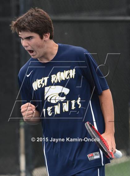 Thumbnail 2 in Valencia, Golden Valley, Hart vs West Ranch (Foothill League Finals) photogallery.