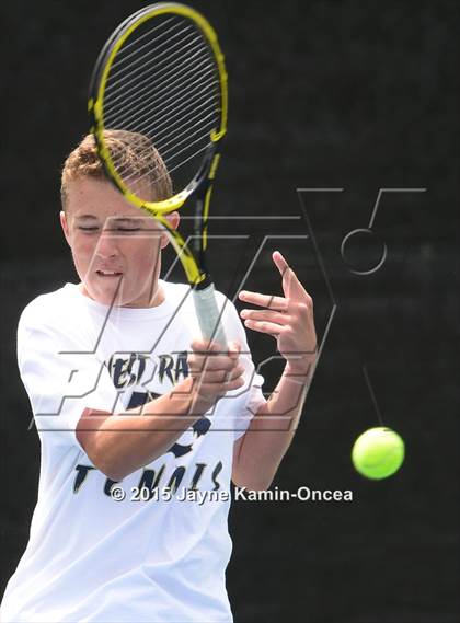 Thumbnail 2 in Valencia, Golden Valley, Hart vs West Ranch (Foothill League Finals) photogallery.