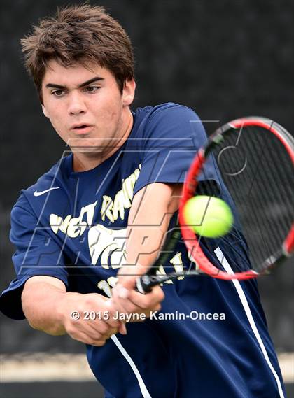 Thumbnail 3 in Valencia, Golden Valley, Hart vs West Ranch (Foothill League Finals) photogallery.