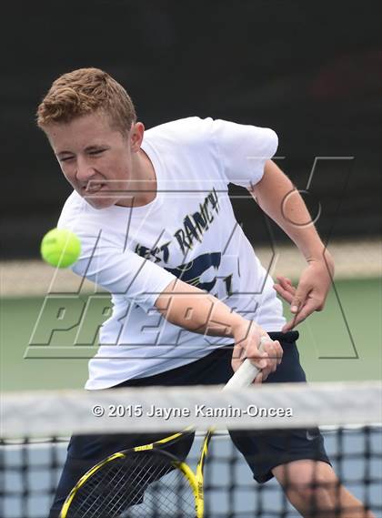 Thumbnail 2 in Valencia, Golden Valley, Hart vs West Ranch (Foothill League Finals) photogallery.