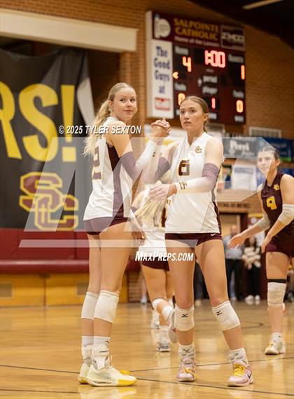 Thumbnail 1 in Cactus Shadows @ Salpointe Catholic (4A Quarterfinal) photogallery.