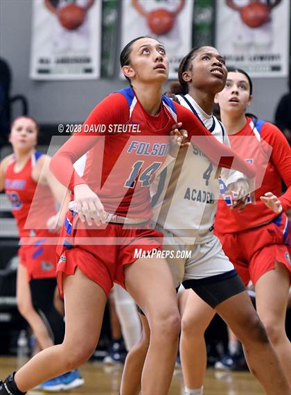 Thumbnail 2 in Folsom vs. Shabach Christian Academy (St. Mary's Stockton MLK Showcase) photogallery.