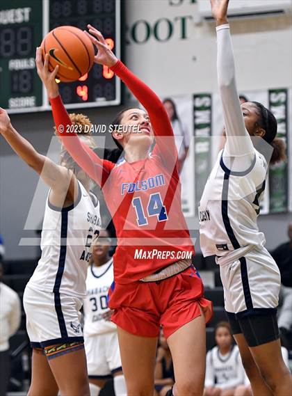 Thumbnail 2 in Folsom vs. Shabach Christian Academy (St. Mary's Stockton MLK Showcase) photogallery.