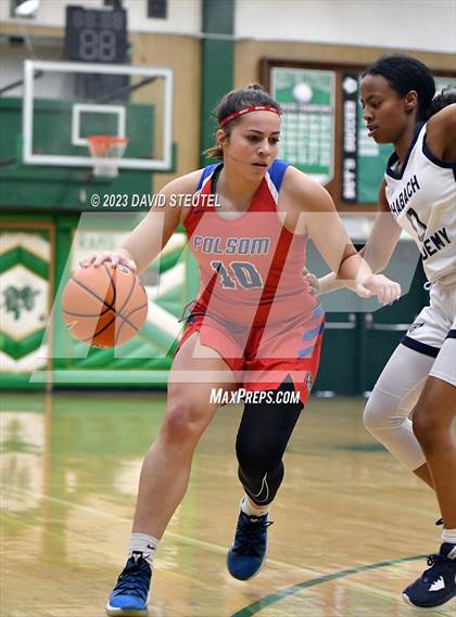 Thumbnail 3 in Folsom vs. Shabach Christian Academy (St. Mary's Stockton MLK Showcase) photogallery.